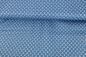 Mobile Preview: Baumwolldruck Mini Totenköpfe auf Jeansblau